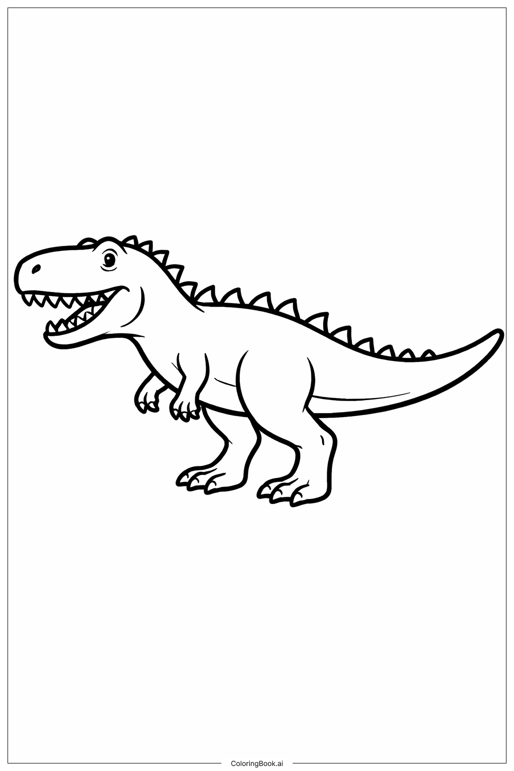 기가노토사우루스 간단 프로필 색칠공부 페이지