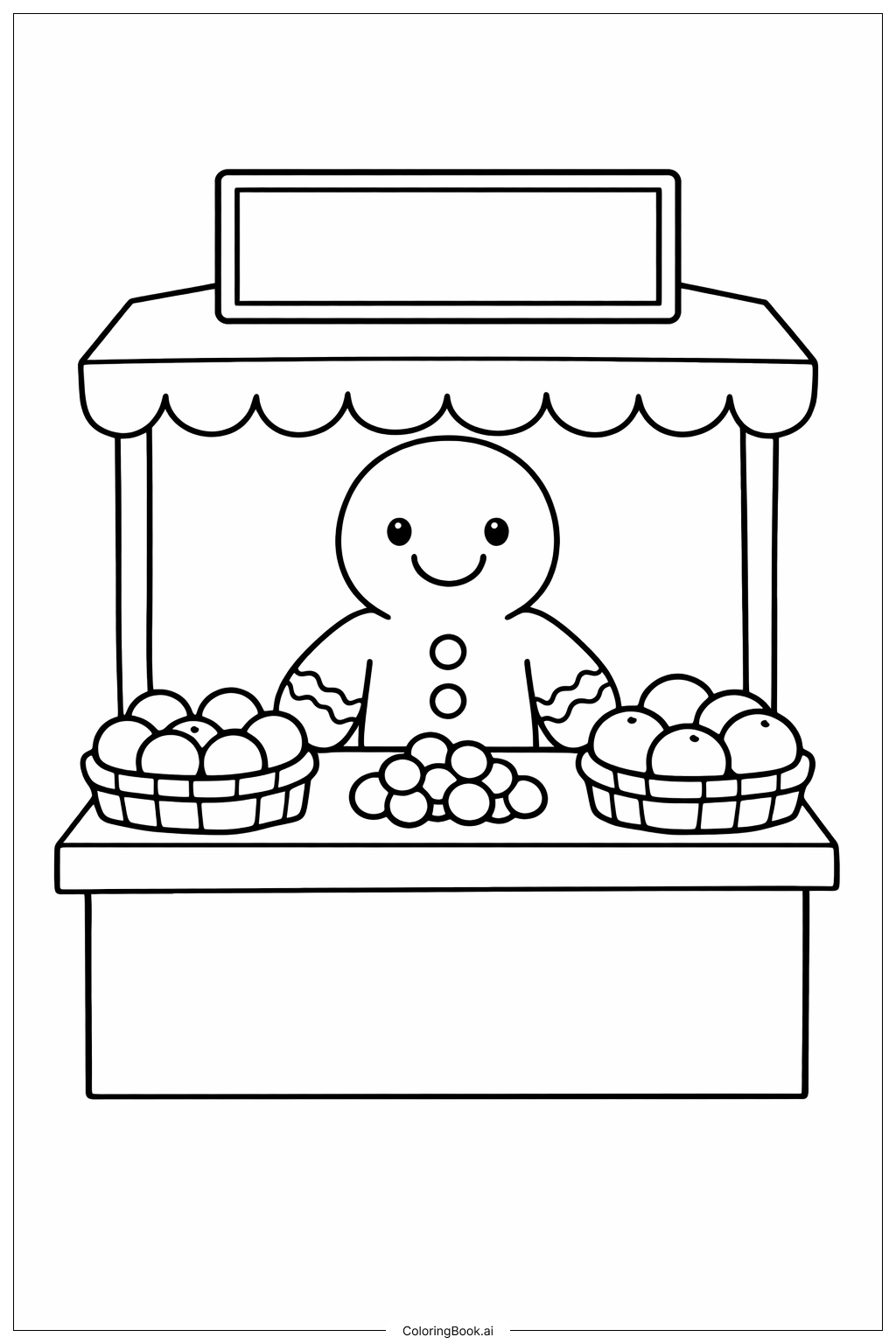 Hombre de Jengibre en el Mercado