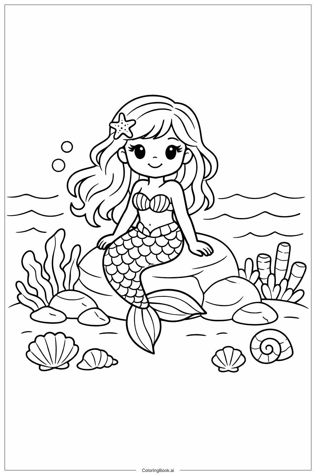 女孩美人鱼泻湖