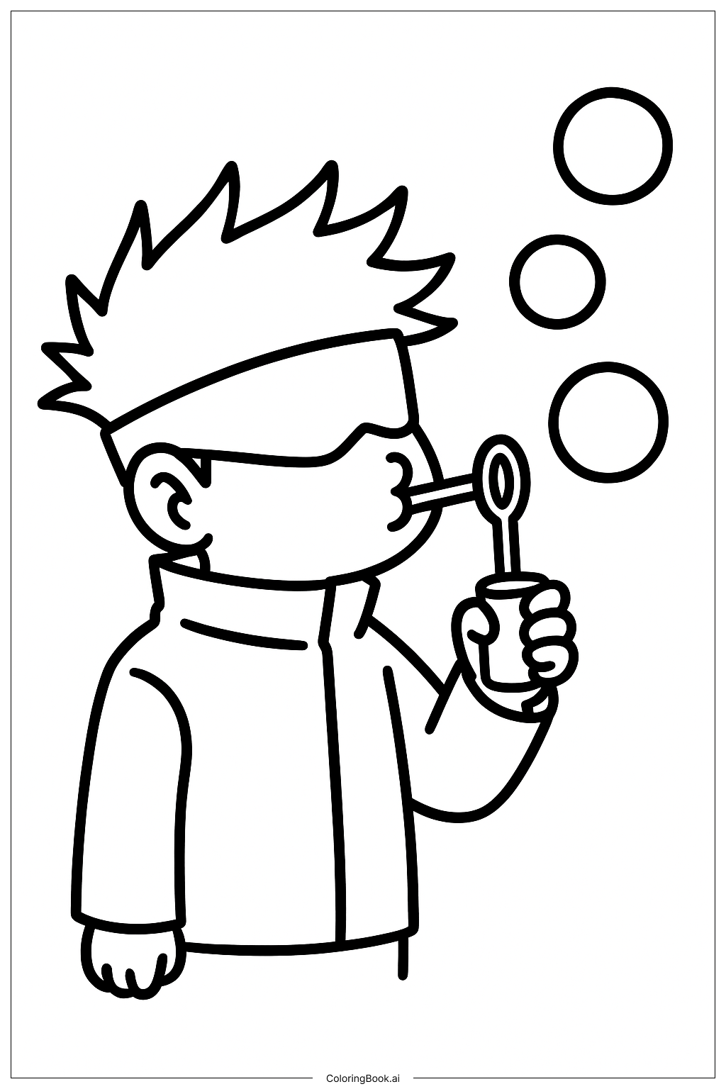  Gojo Coloring Page 