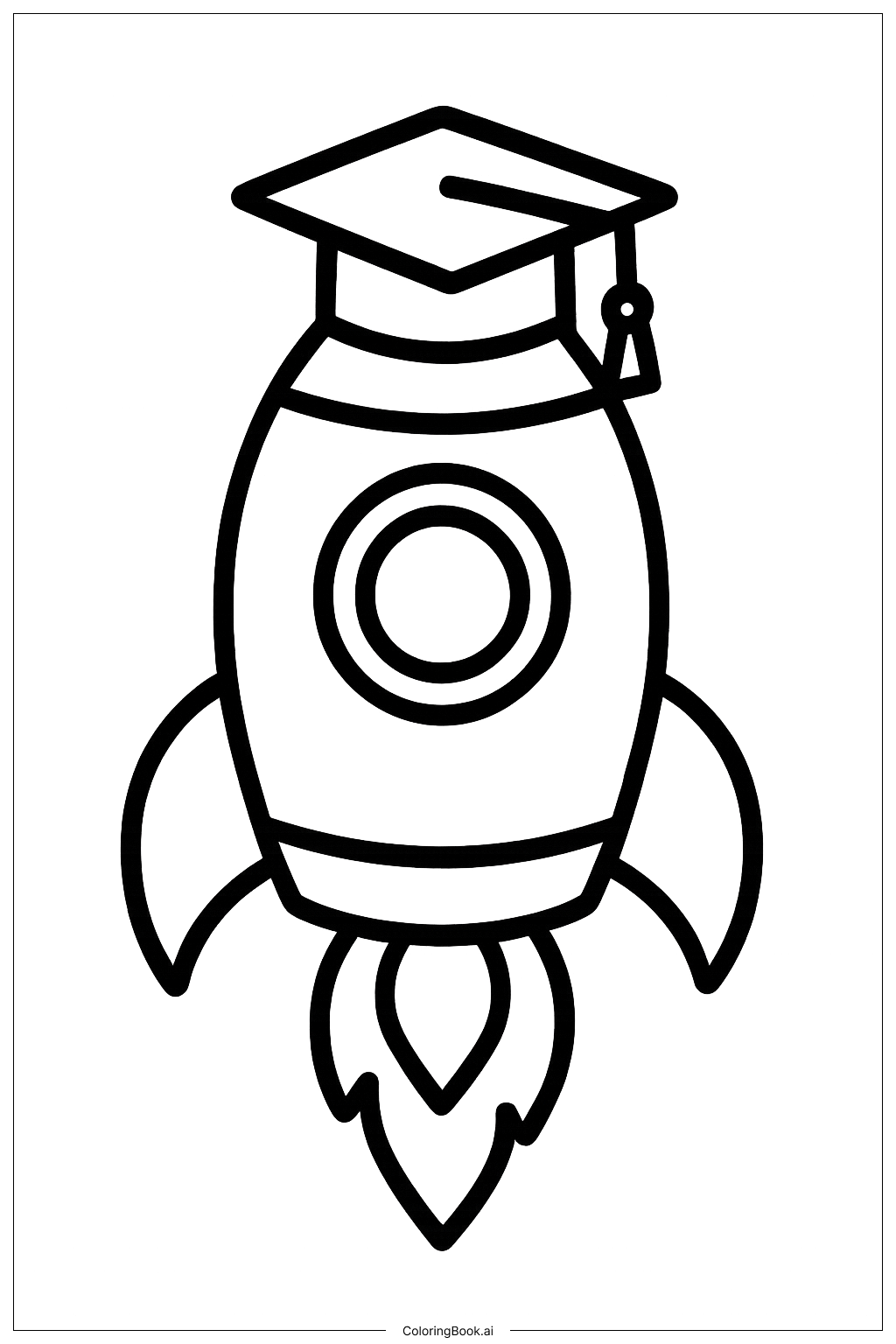 Graduation Cute Rocket