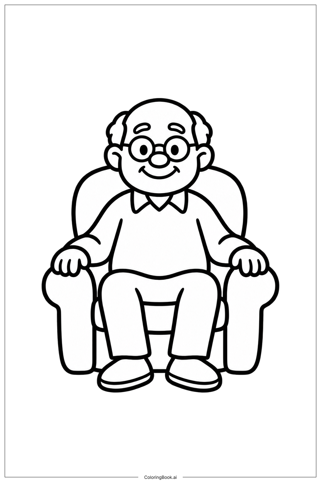  Grandparents Day Chair Coloring Page 