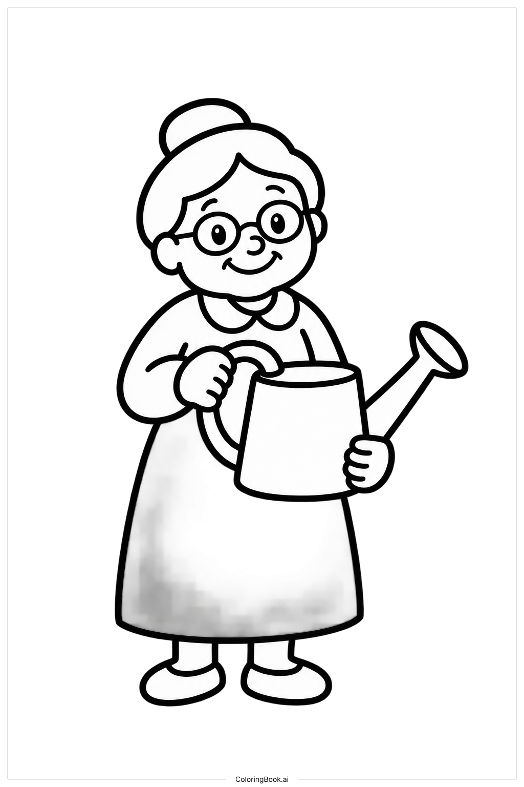  Grandparents Day Garden Coloring Page 