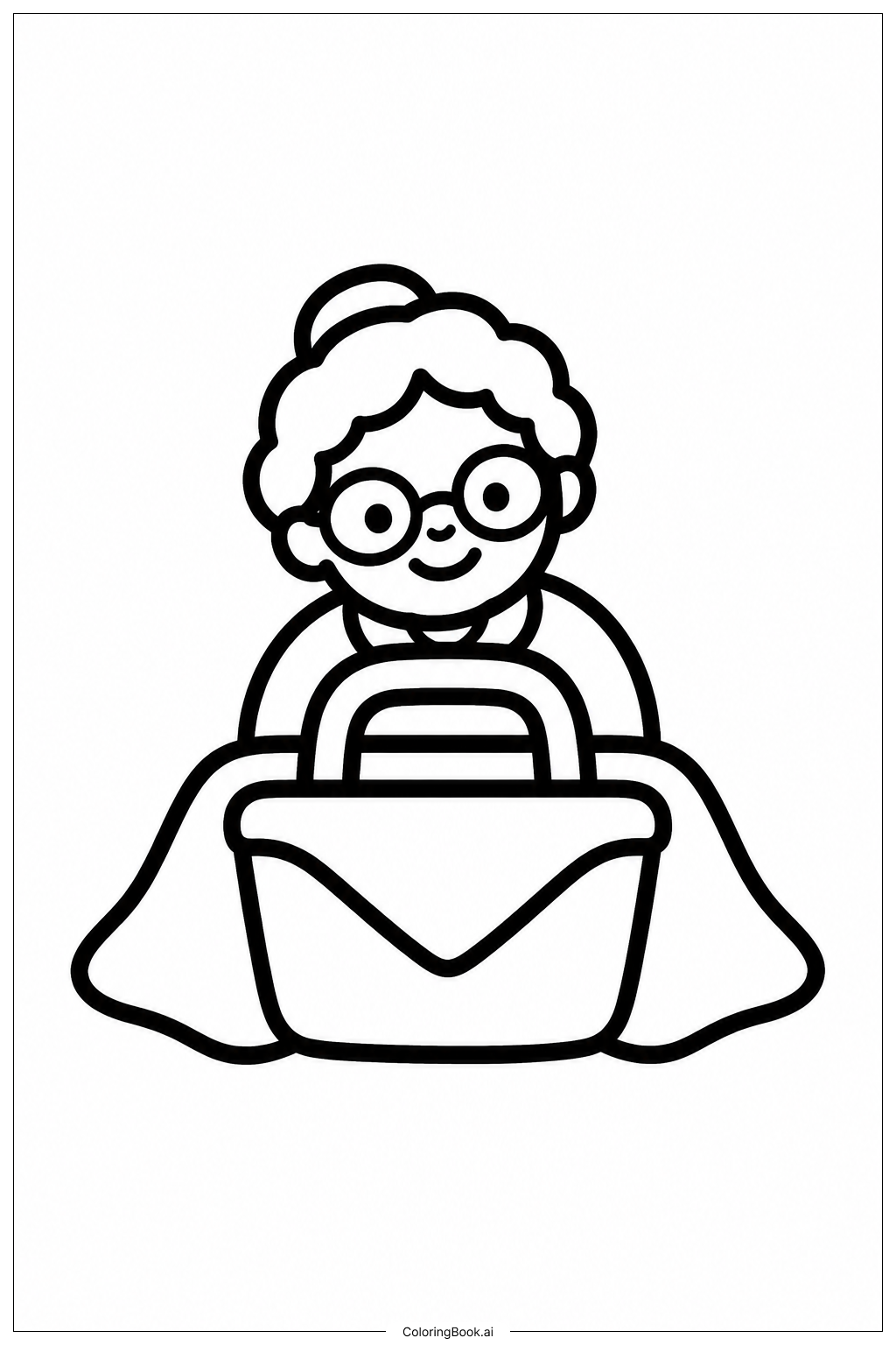  Grandparents Day Picnic Coloring Page 