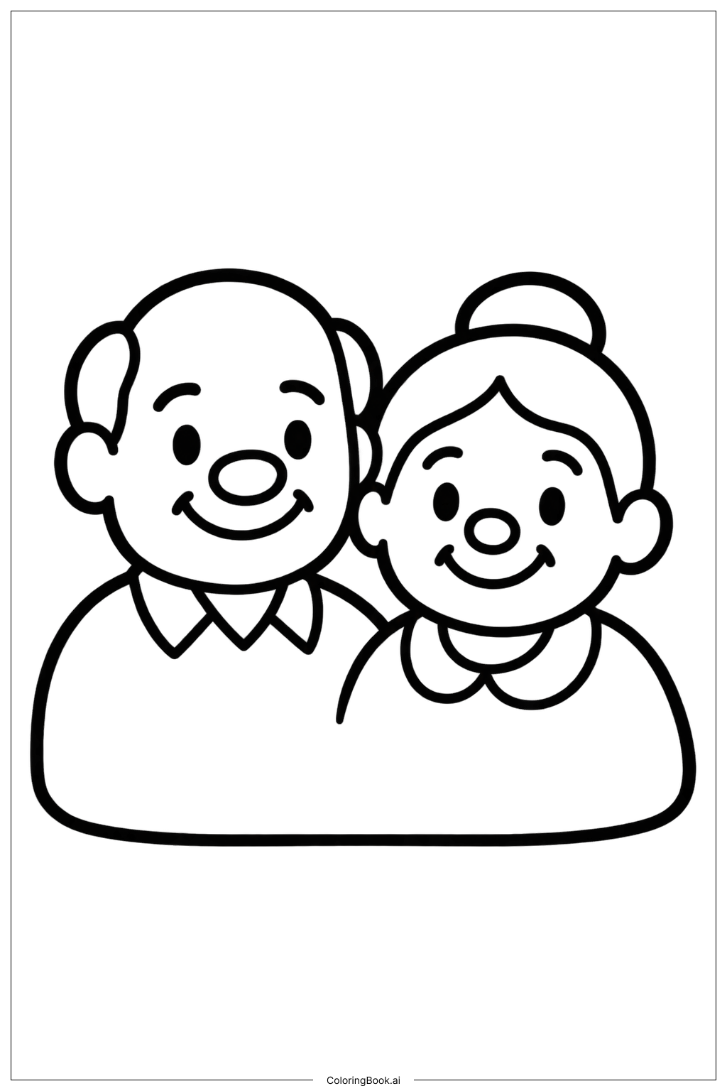  Grandparents Day Portrait Coloring Page 