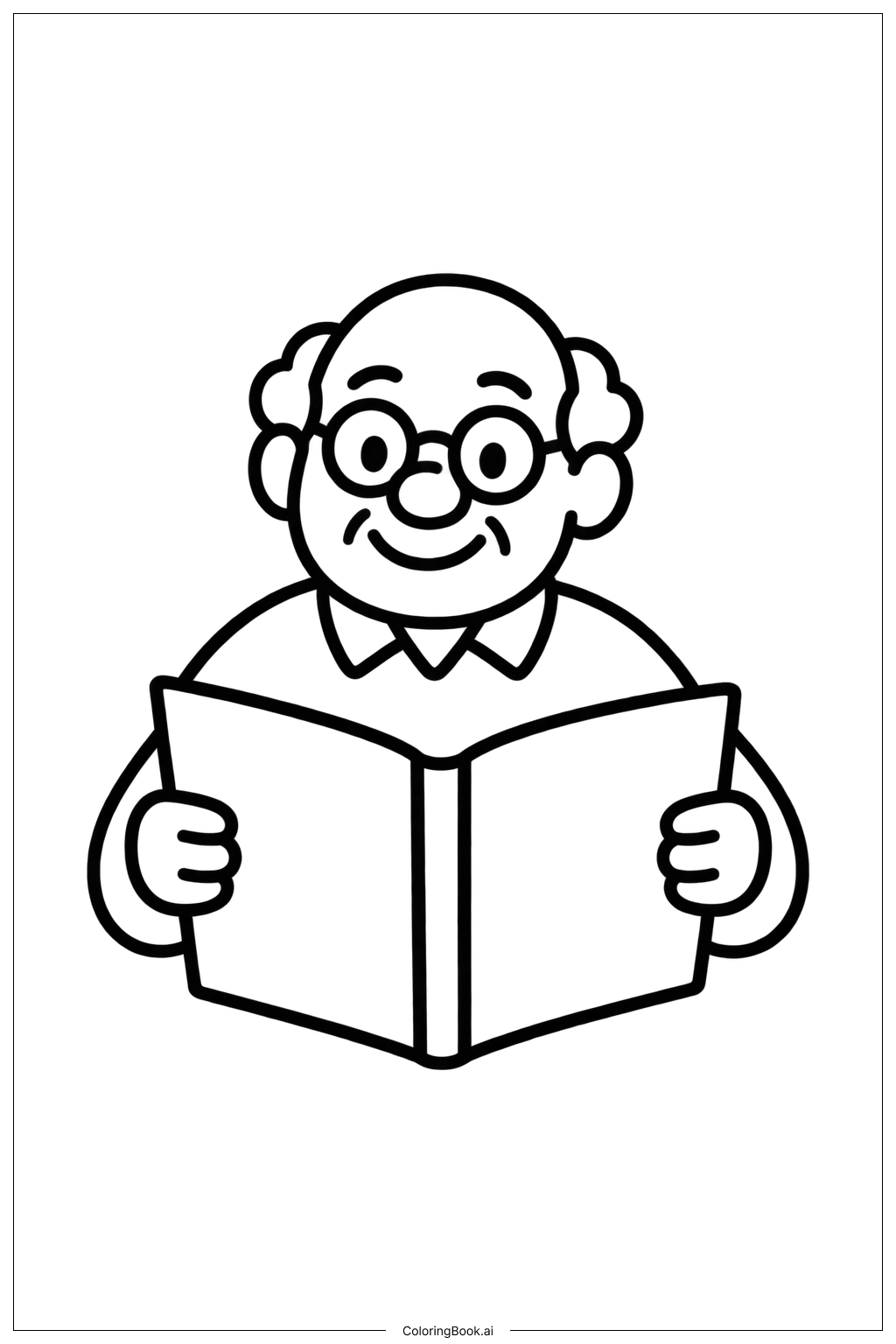  Grandparents Day Story Coloring Page 