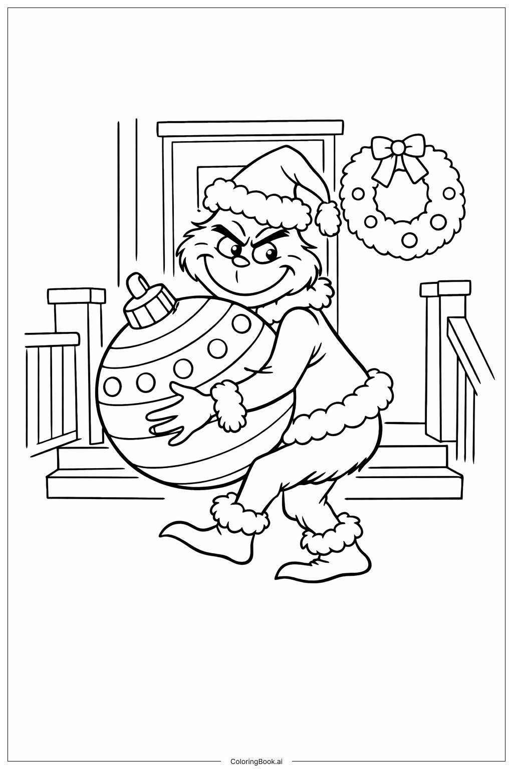 グリンチのクリスマス飾り運び