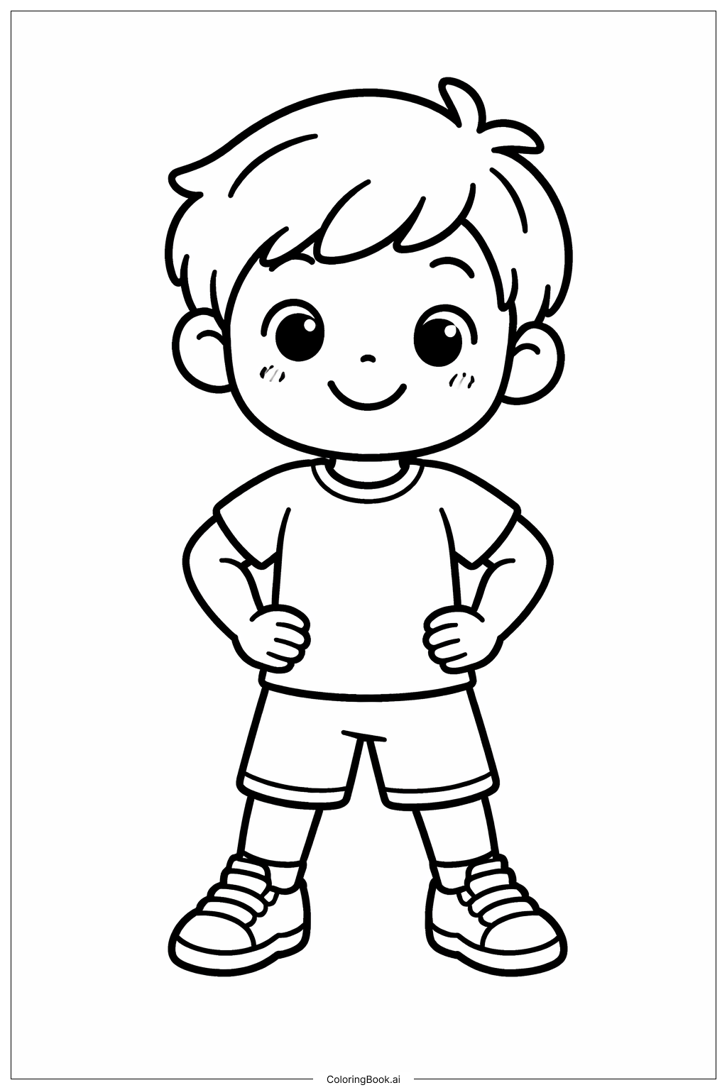  體操練習動作著色頁 