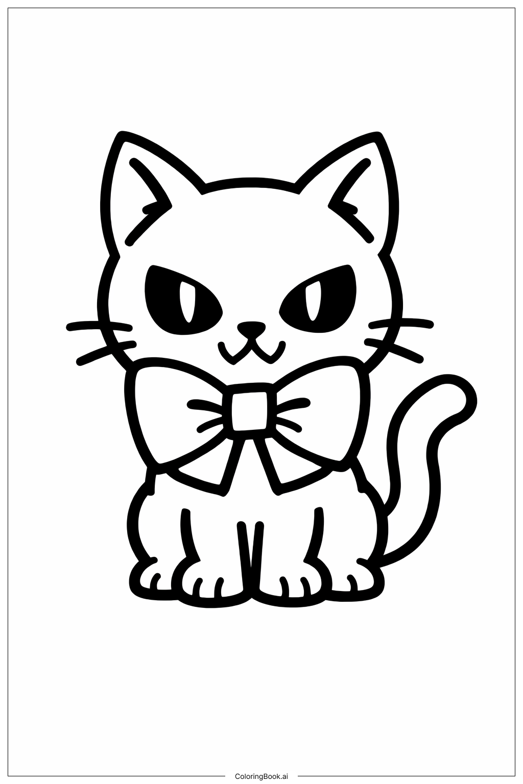 Halloween-Katze mit Fliege