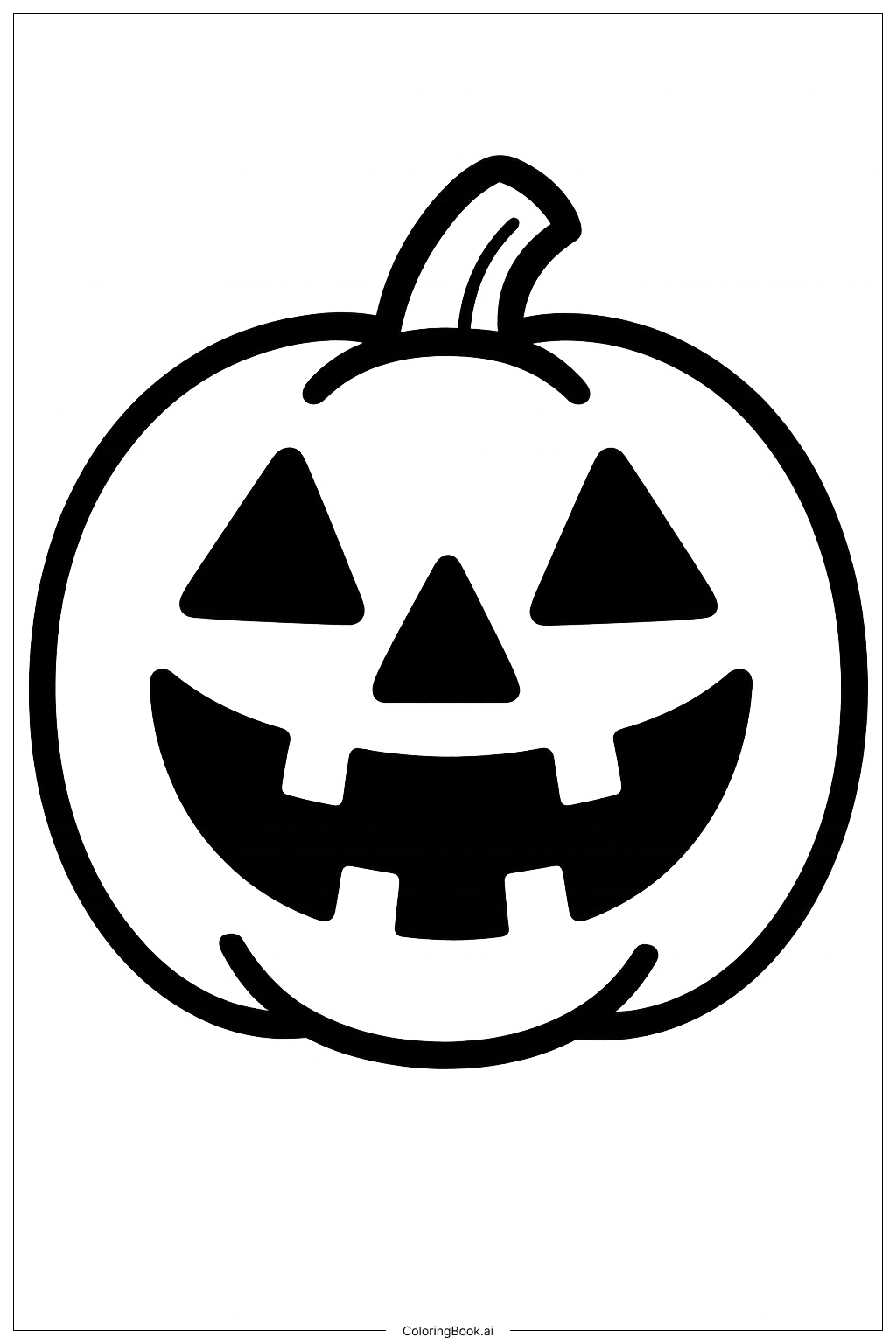 Halloween Jack O Lantern Face Coloring Page 