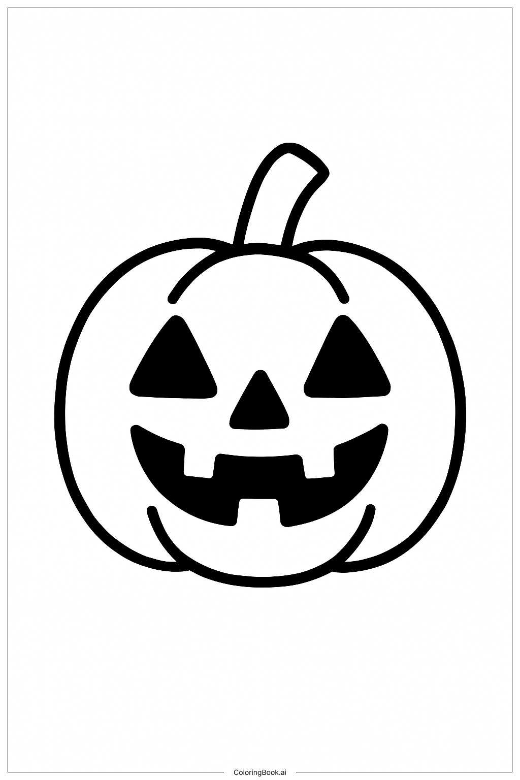 Abóbora de Halloween Vista Frontal