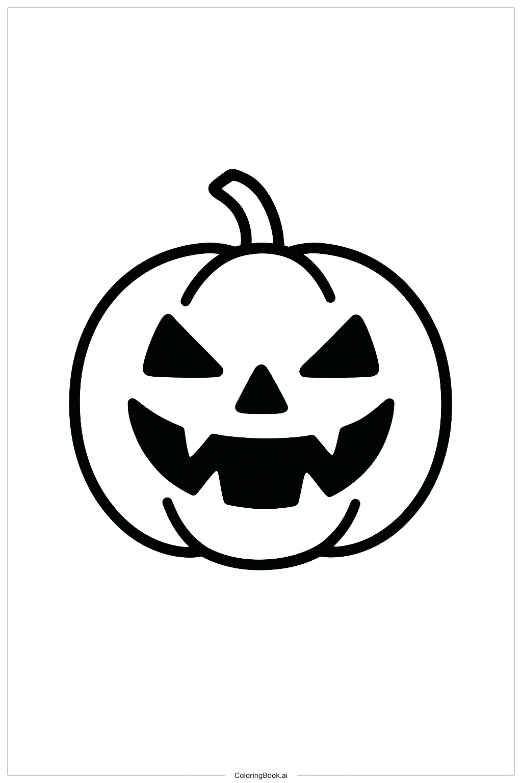 Abóbora de Halloween com Sorriso Assustador