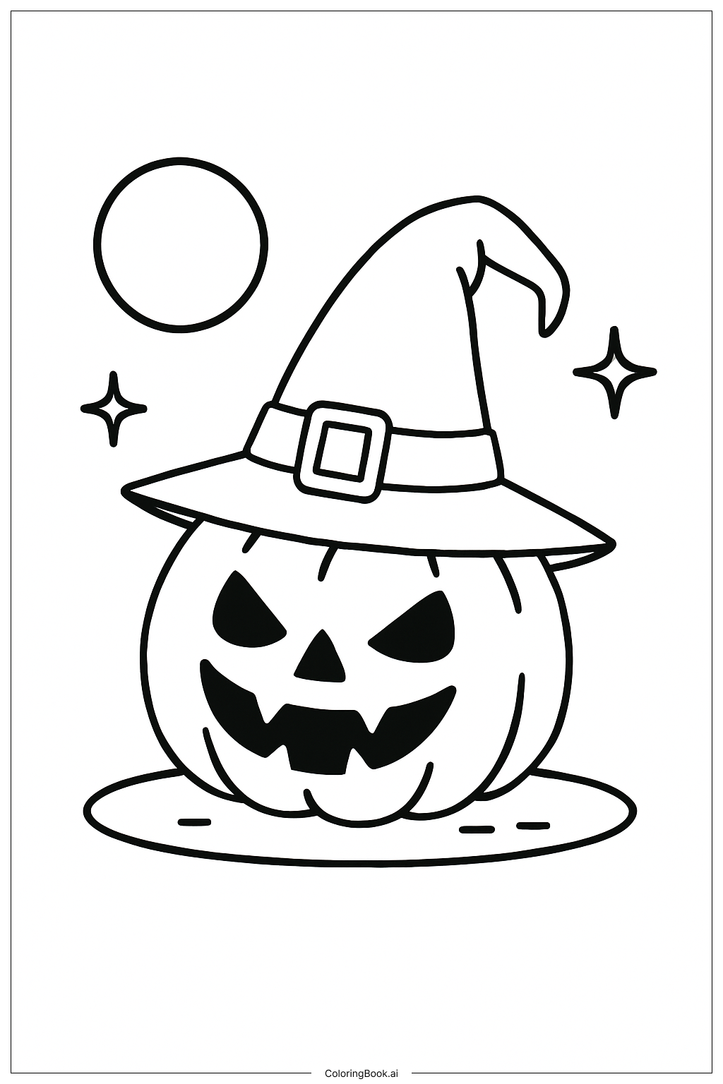 万圣节南瓜配女巫帽