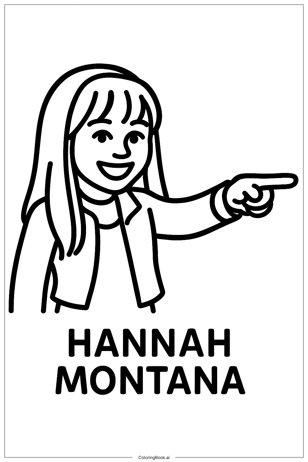  Trang tô màu Hannah Montana Chỉ Tay 