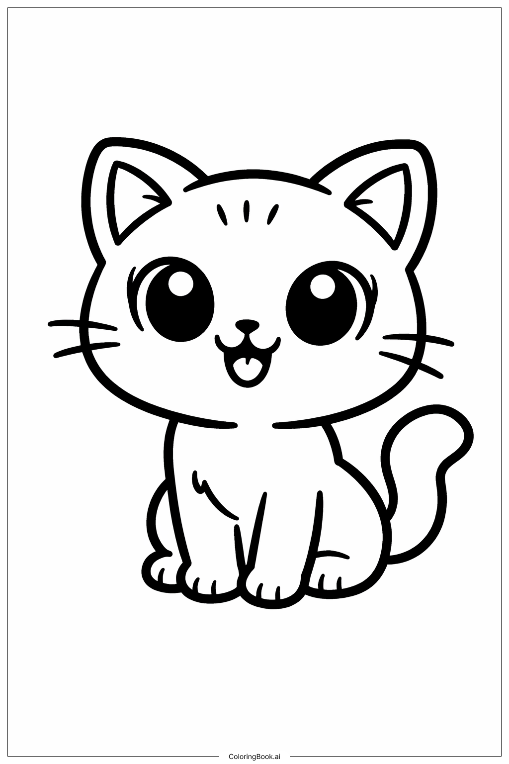  Page de coloriage Œil d'Animal Heureux 