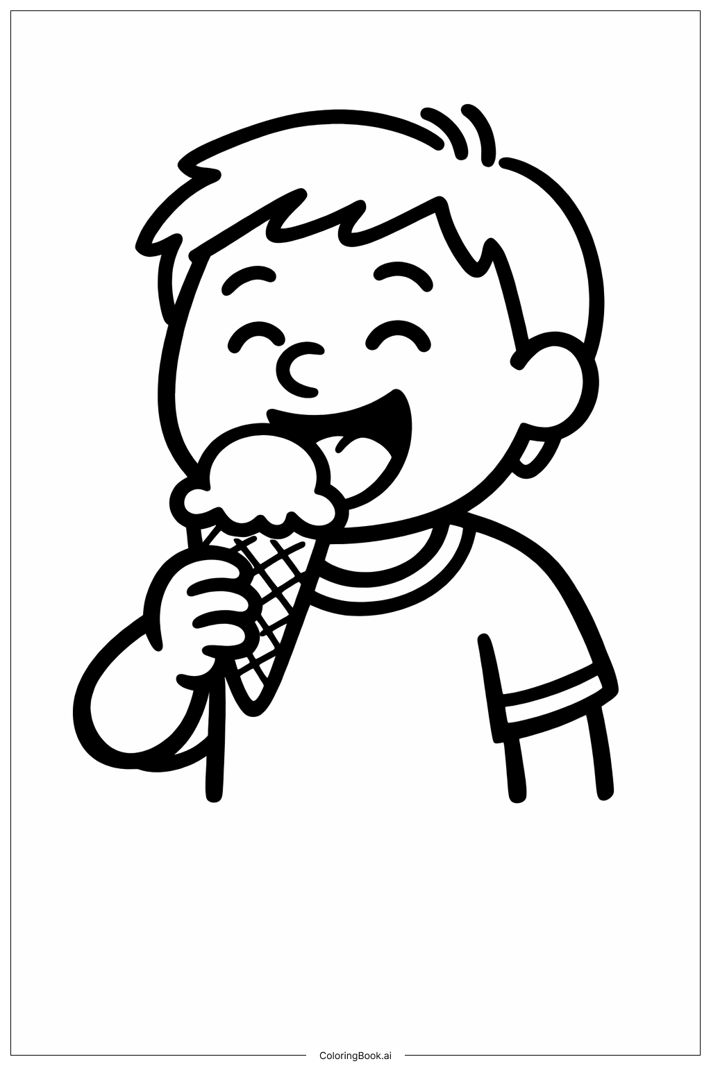 生日快樂爸爸吃冰淇淋