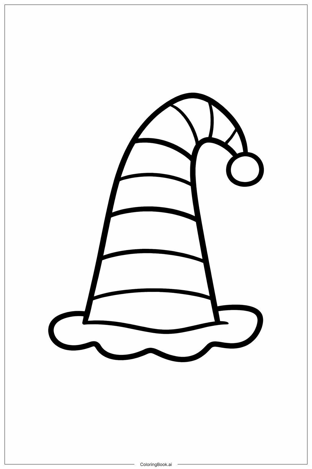  Trang tô màu Mũ Vui Sinh Nhật Dr Seuss 