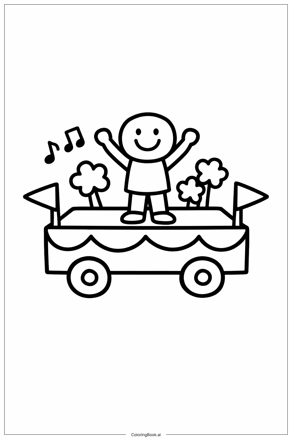  Trang tô màu Diễu hành đơn giản Chúc mừng sinh nhật Dr Seuss 