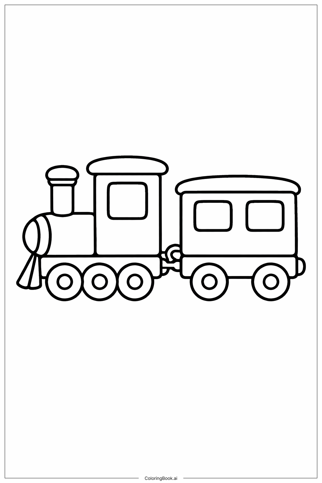 苏斯博士生日快乐小火车填色页