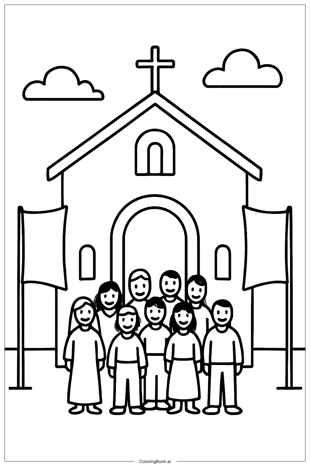 Célébration d'anniversaire joyeux de Jésus à l'église