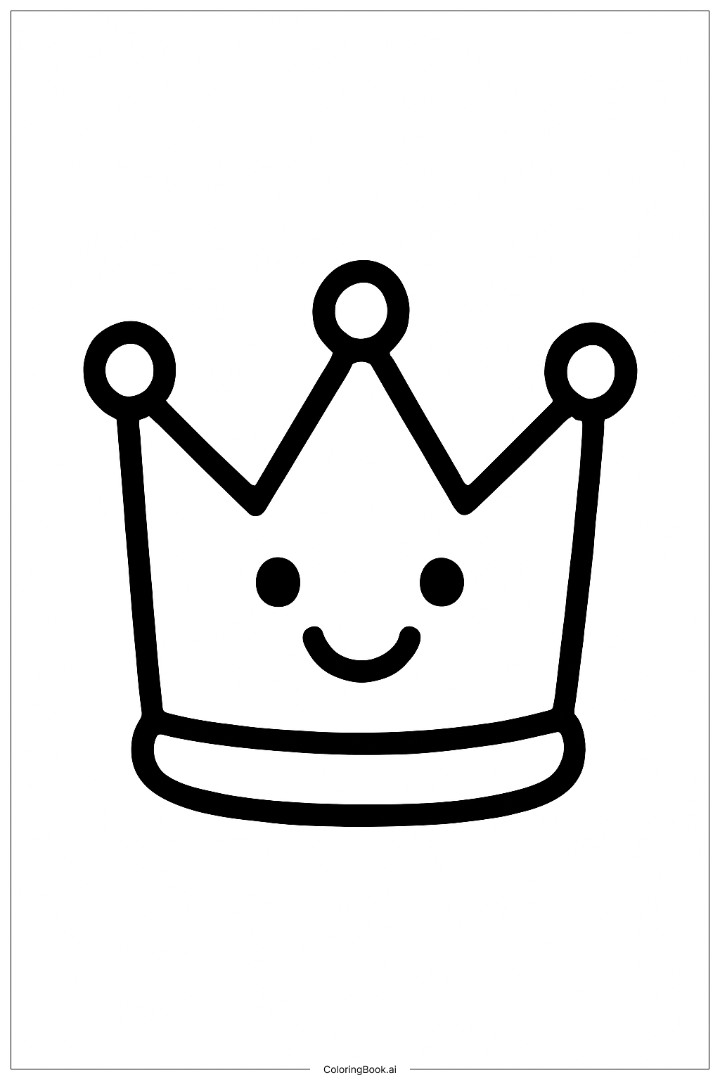  Página para colorir de Feliz Aniversário Jesus Pequena Coroa 