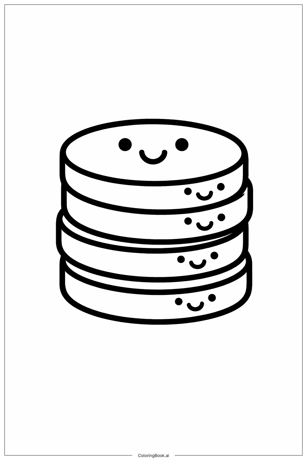  快乐硬币堆填色页 