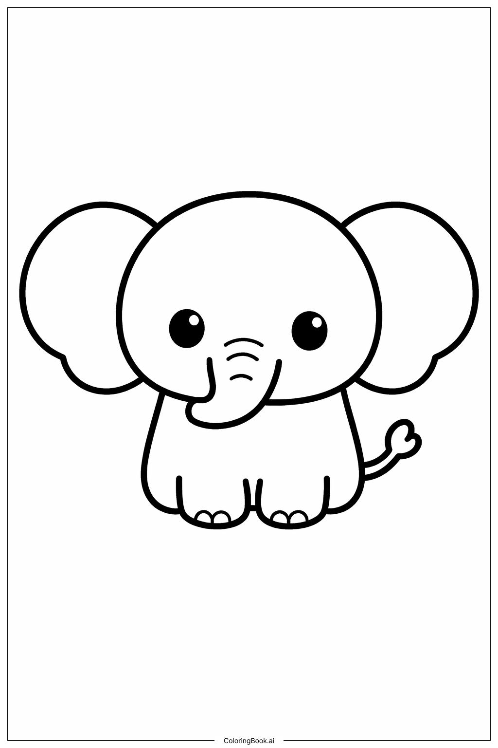  행복한 코끼리 동물원에 저를 넣어주세요 색칠공부 페이지 