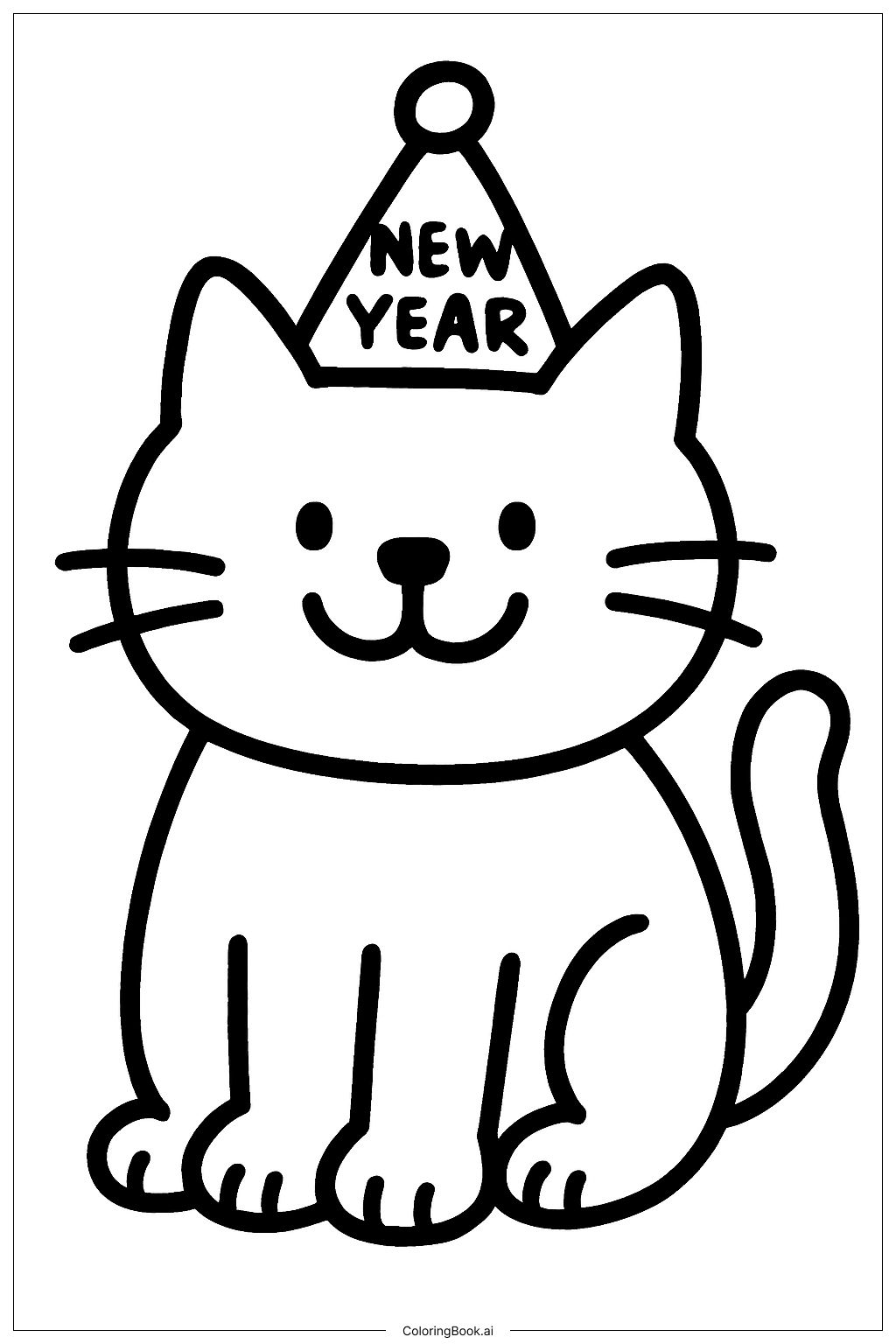 Happy New Year 2026 Happy Cat