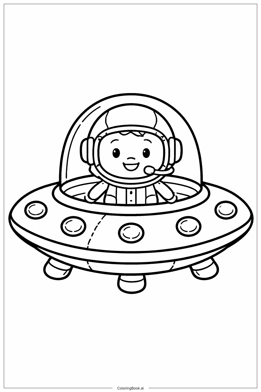 Heureux Pilote Vaisseau Spatial