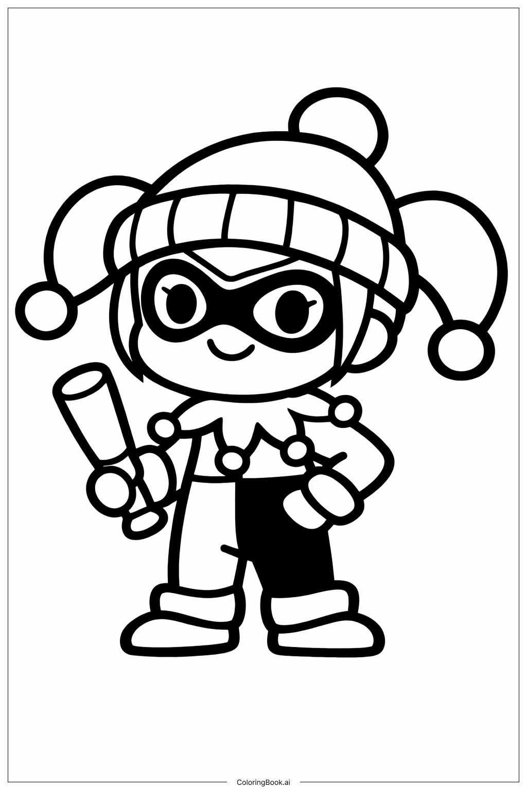  Trang tô màu Mũ ấm Harley Quinn 