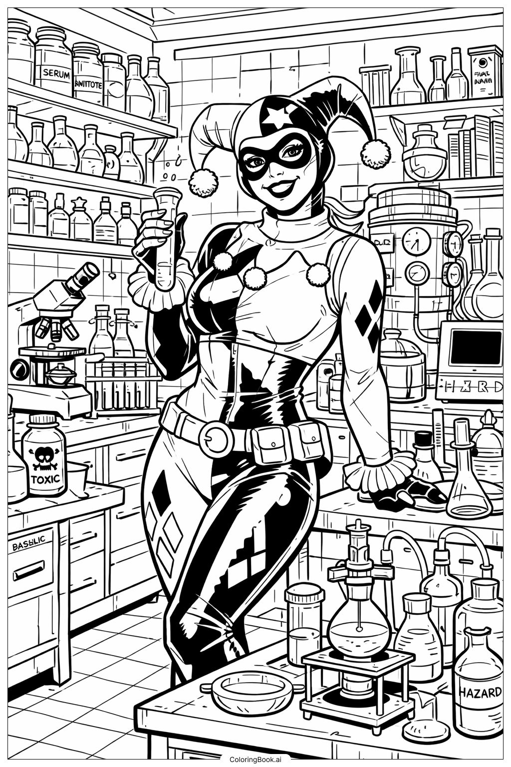 Harley Quinn Trong Phòng Thí Nghiệm