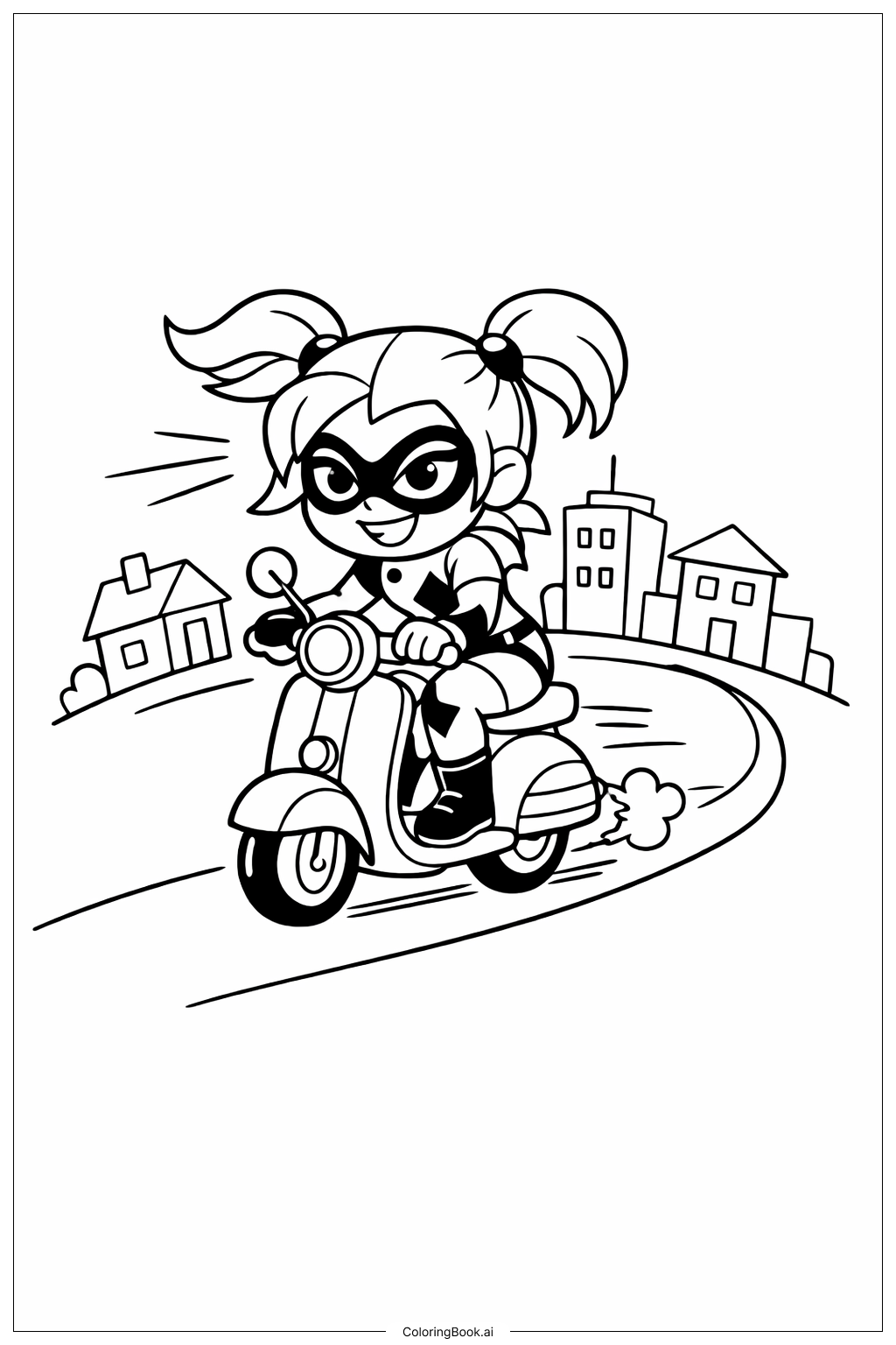 Harley Quinn Ausmalseite