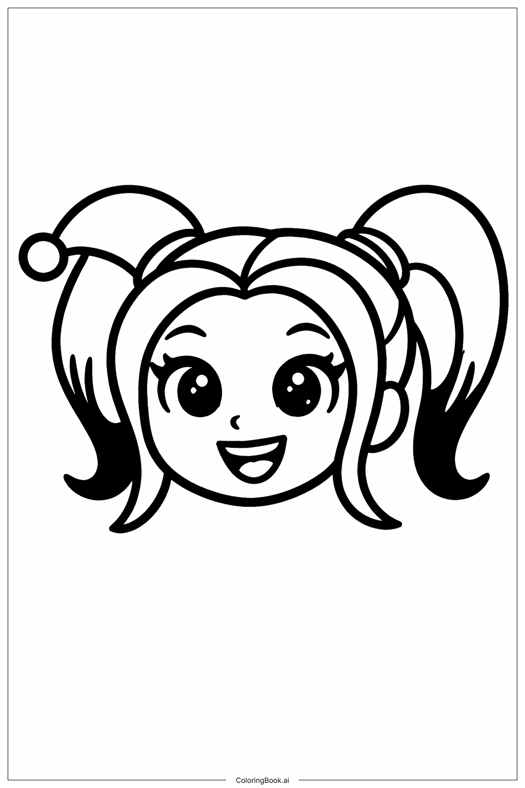 Harley Quinn Với Khuôn Mặt Tươi Cười