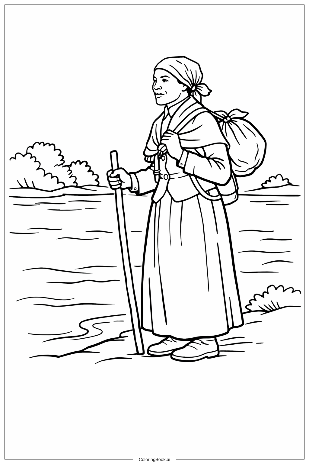 Harriet Tubman At River Bank