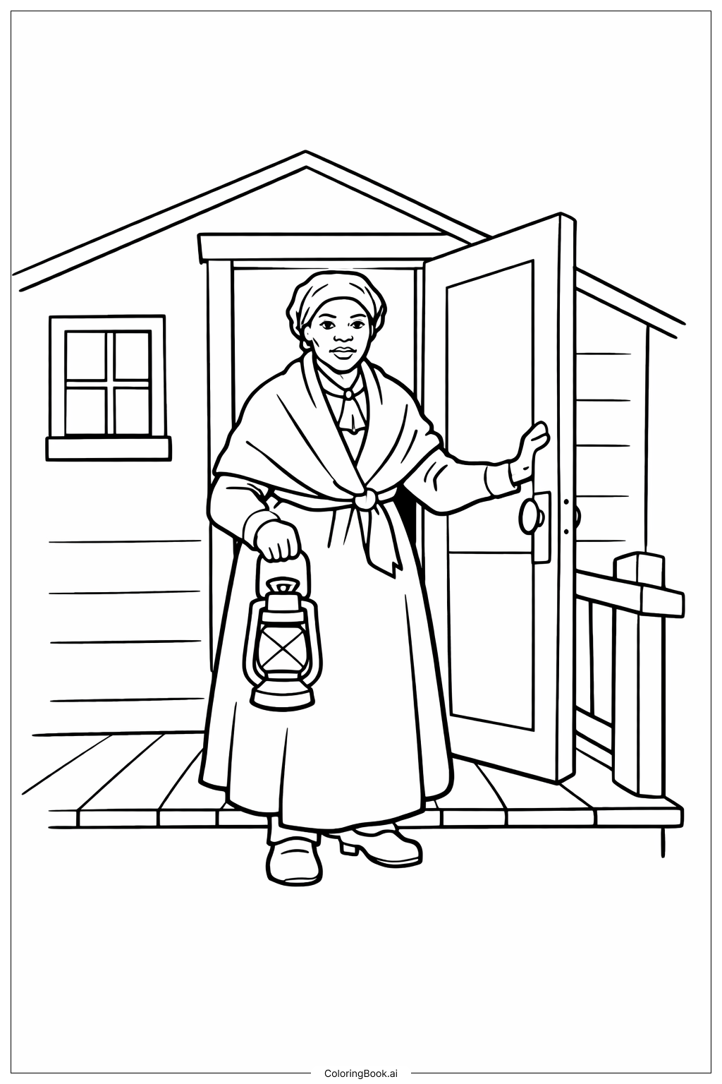  Trang tô màu Harriet Tubman tại Nhà An Toàn 