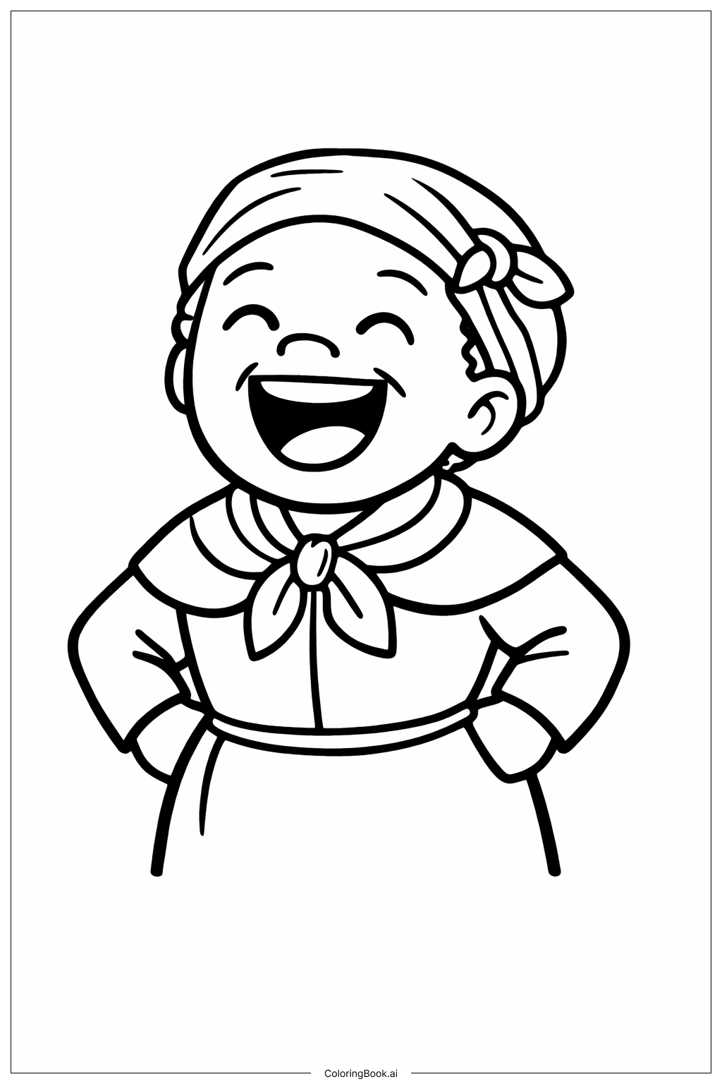  Harriet Tubman Laughing Coloring Page 