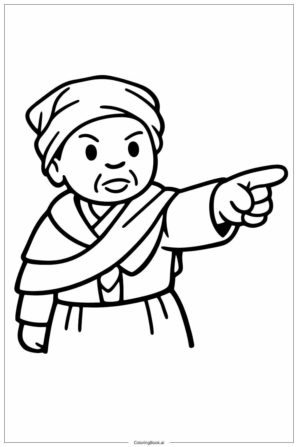  Trang tô màu Harriet Tubman Chỉ Về Phía Trước 