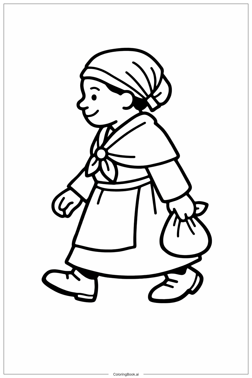  Harriet Tubman Quiet Walk Coloring Page 