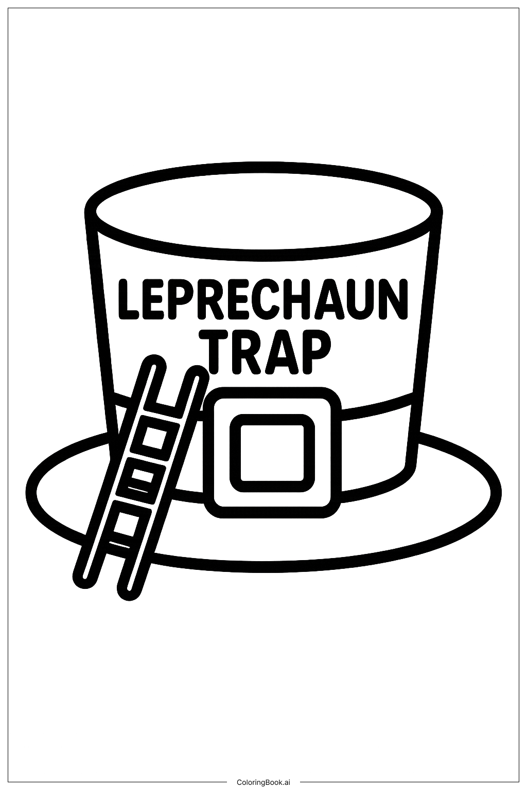  Trang tô màu Bẫy Mũ Leprechaun 