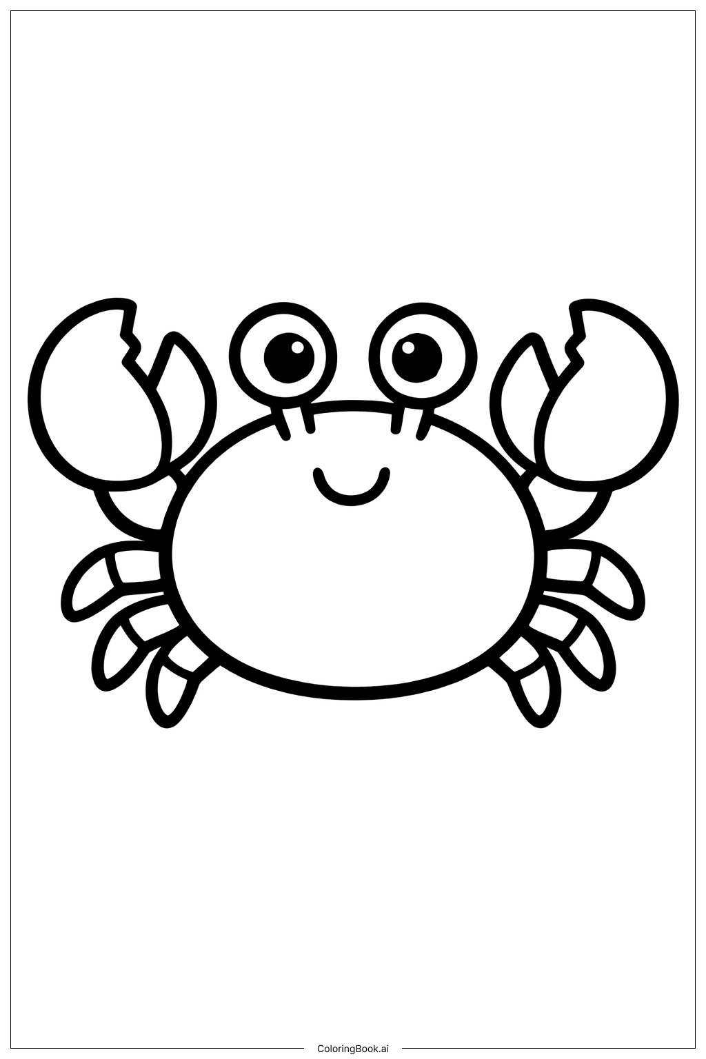  Page de coloriage Crabe d'Hawaï 
