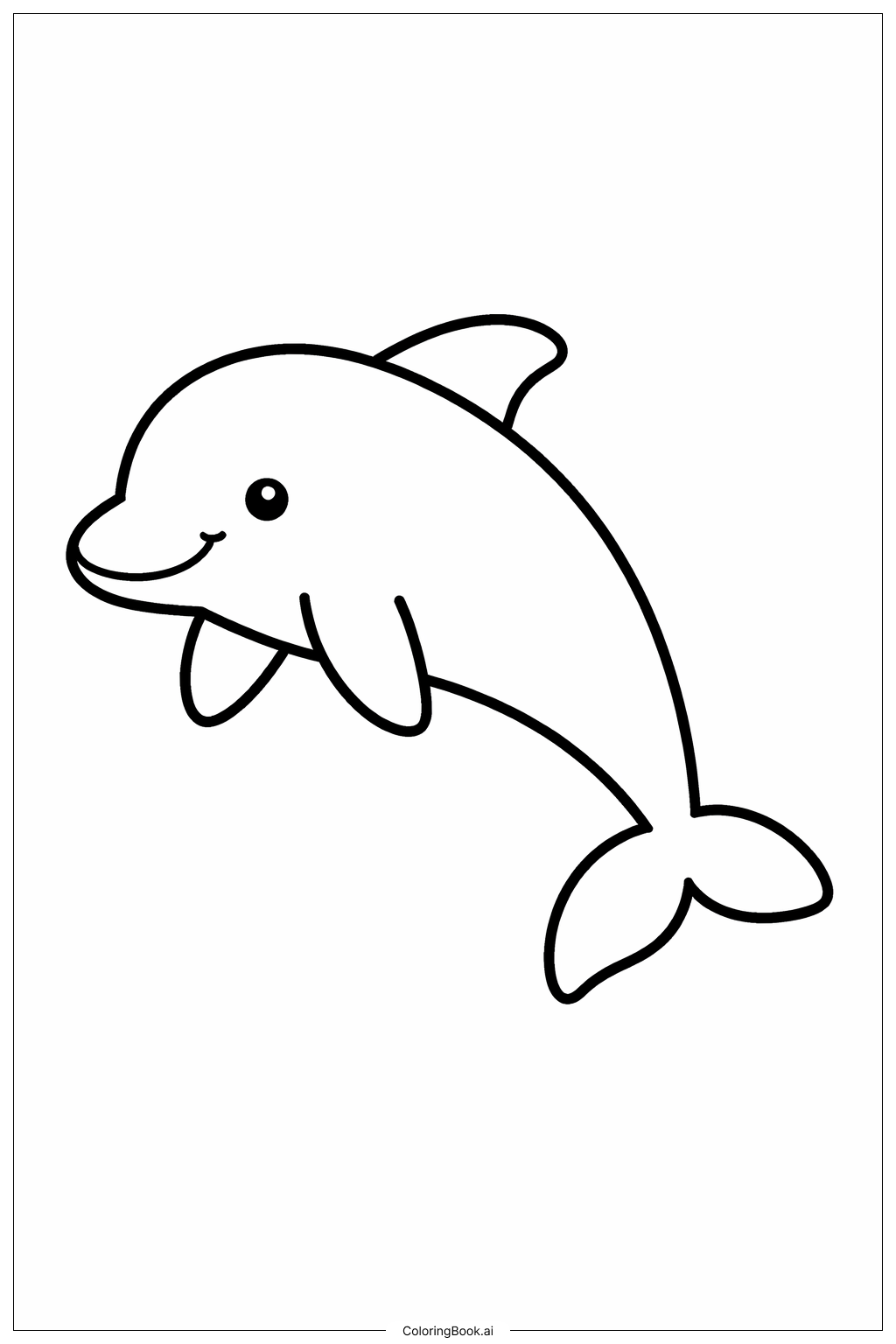  Page de coloriage Dauphin d'Hawaï 