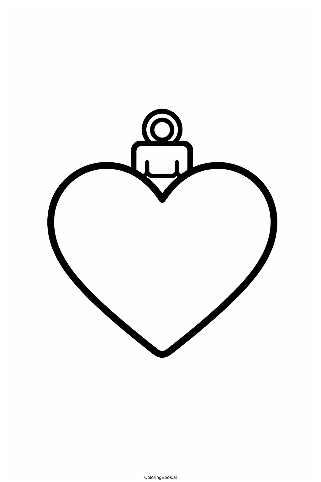  Herzanhänger Ausmalseite 