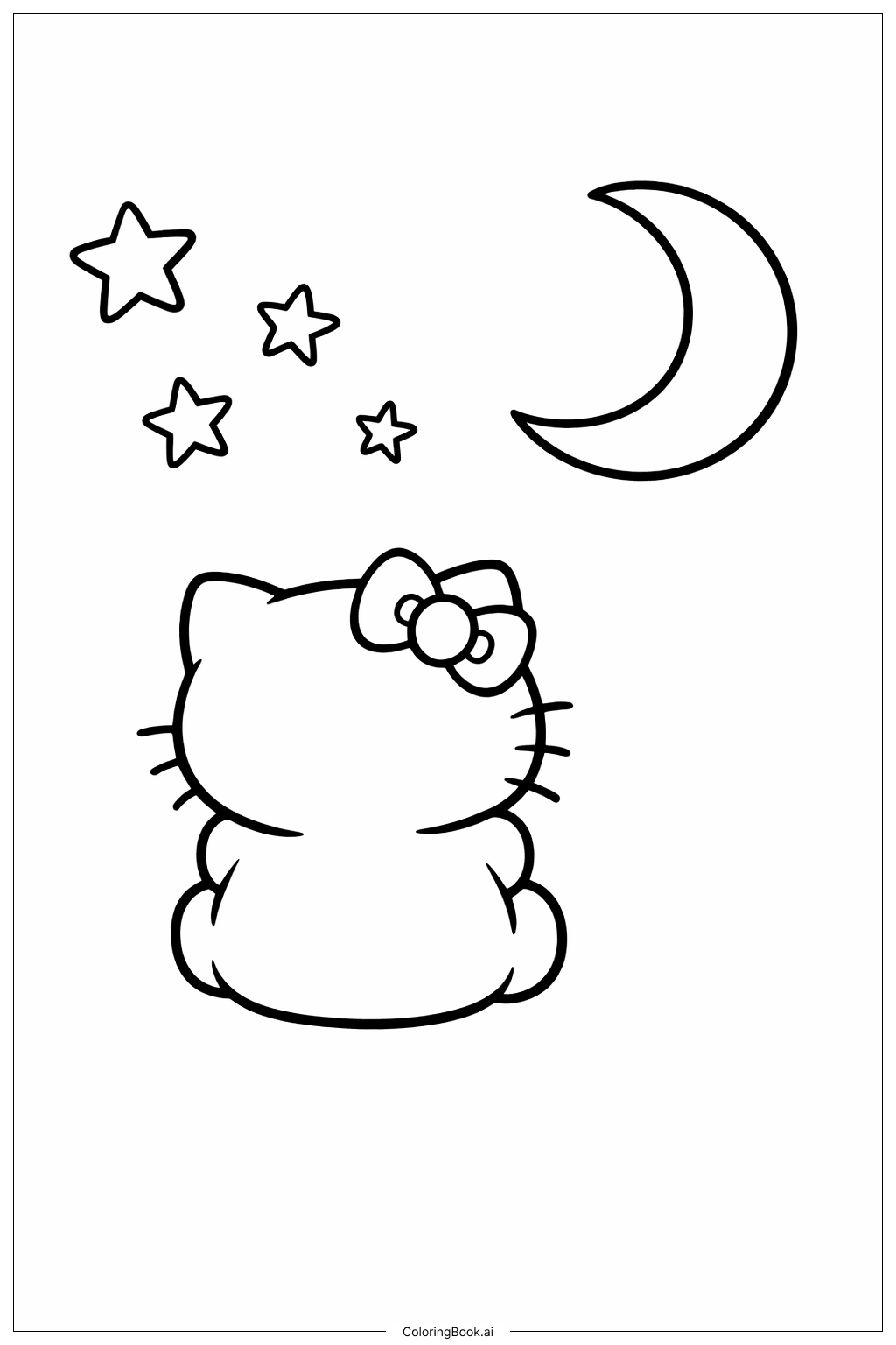  Hello Kitty Marshmallow Ausmalseite 