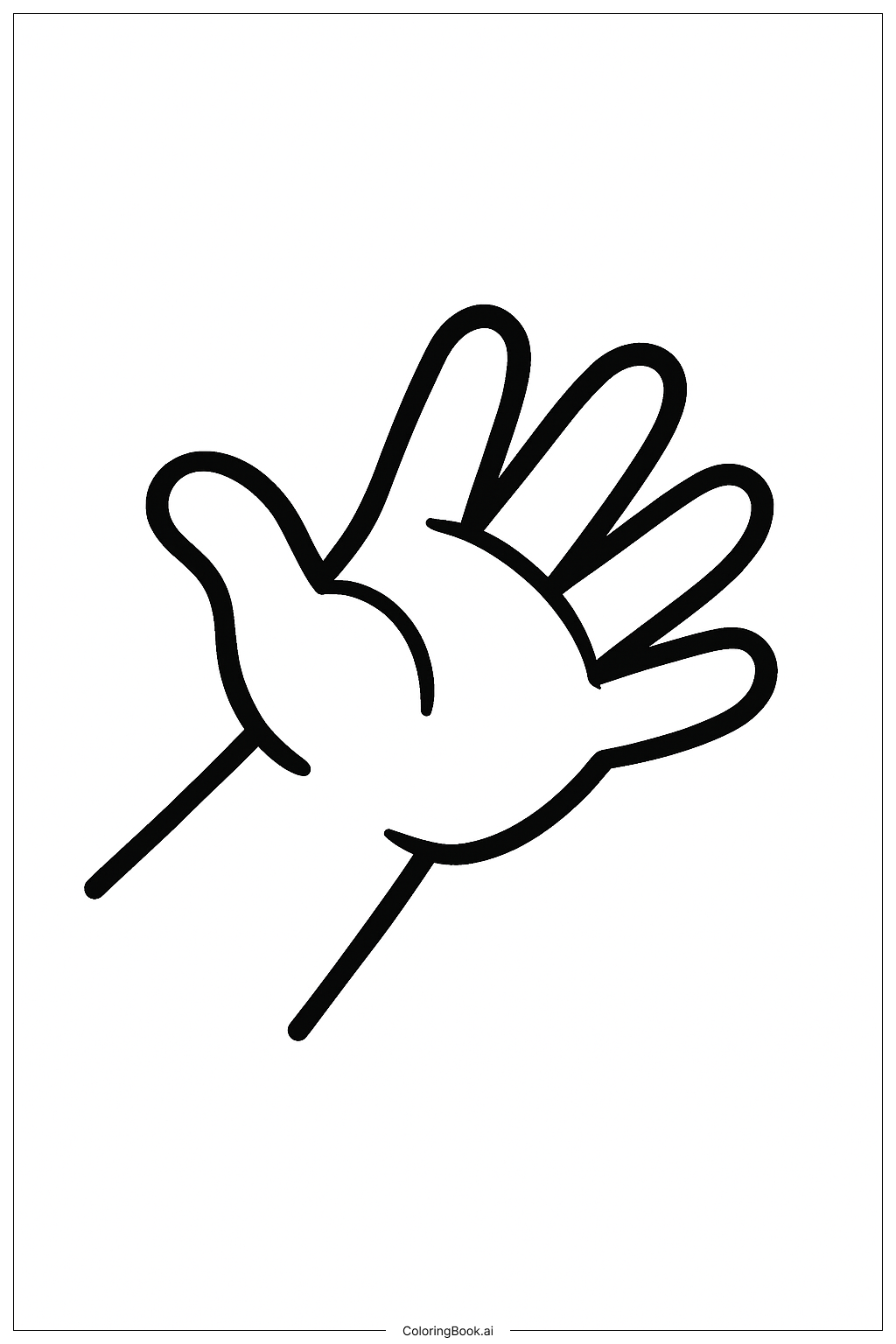 Helping Hand Mental Health Coloring Page (Free PDF&PNG Printable)