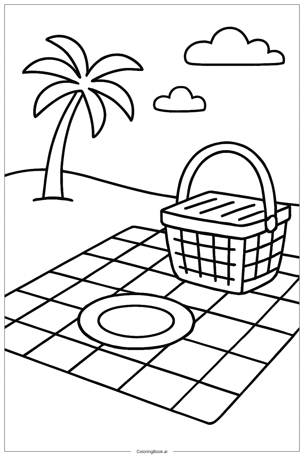 休日のビーチピクニック