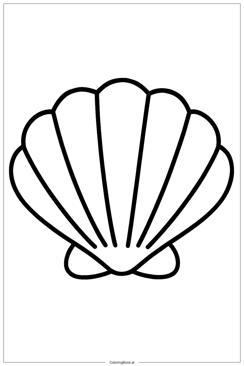 ホリデーシェルの塗り絵ページ