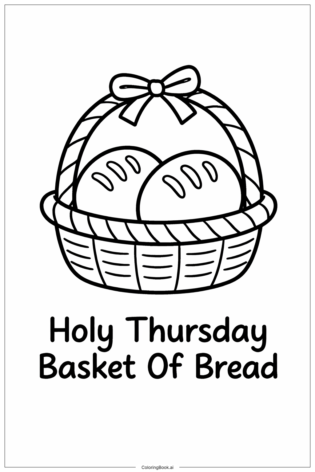聖木曜日のパンのバスケット