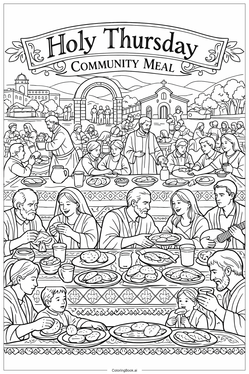 Comida Comunitaria del Jueves Santo