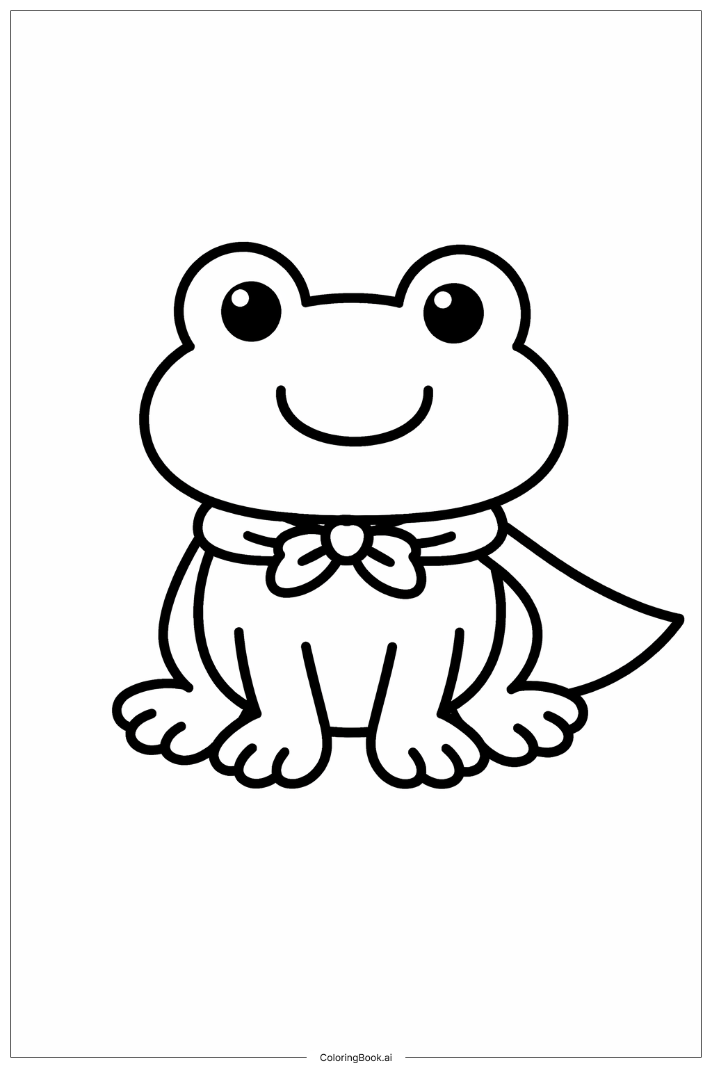  호러 개구리 색칠공부 페이지 