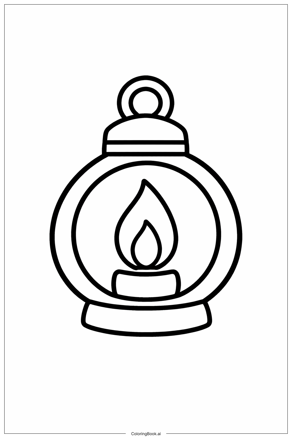  호러 랜턴 색칠공부 페이지 